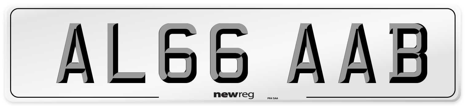 AL66 AAB Number Plate from New Reg
